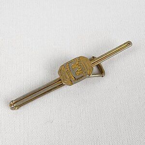 Vintage Initial E Gold Tone Tie Money Clip